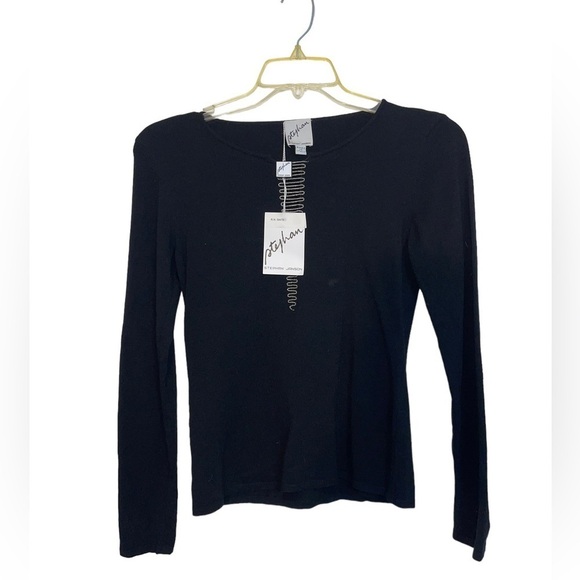 NWT Stephan Janson Made in Italy knit chain bodice Sweater Size 44 (US 14) - Picture 1 of 9